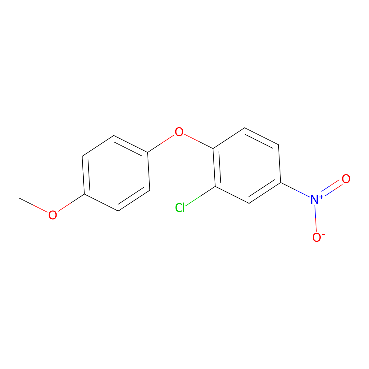 2-Chloro-1-(4-methoxyphenoxy)-4-nitrobenzene molecular structure, CAS 31465-40-4