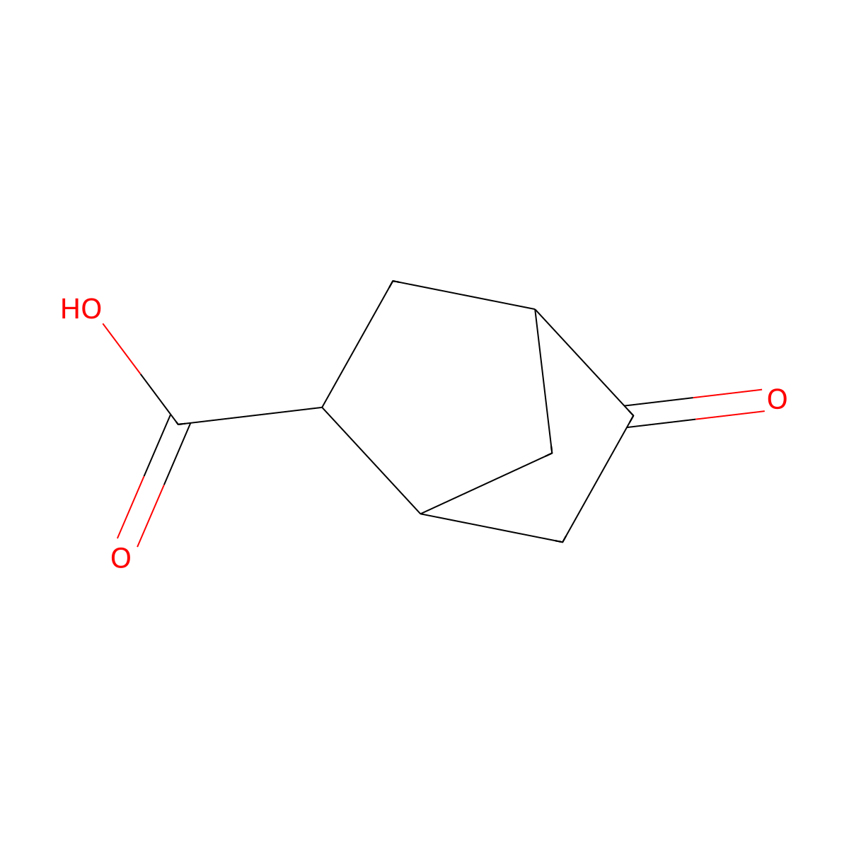 rac-(1R,2R,4R)-5-oxobicyclo[2.2.1]heptane-2-carboxylic acid molecular structure, CAS 31467-53-5