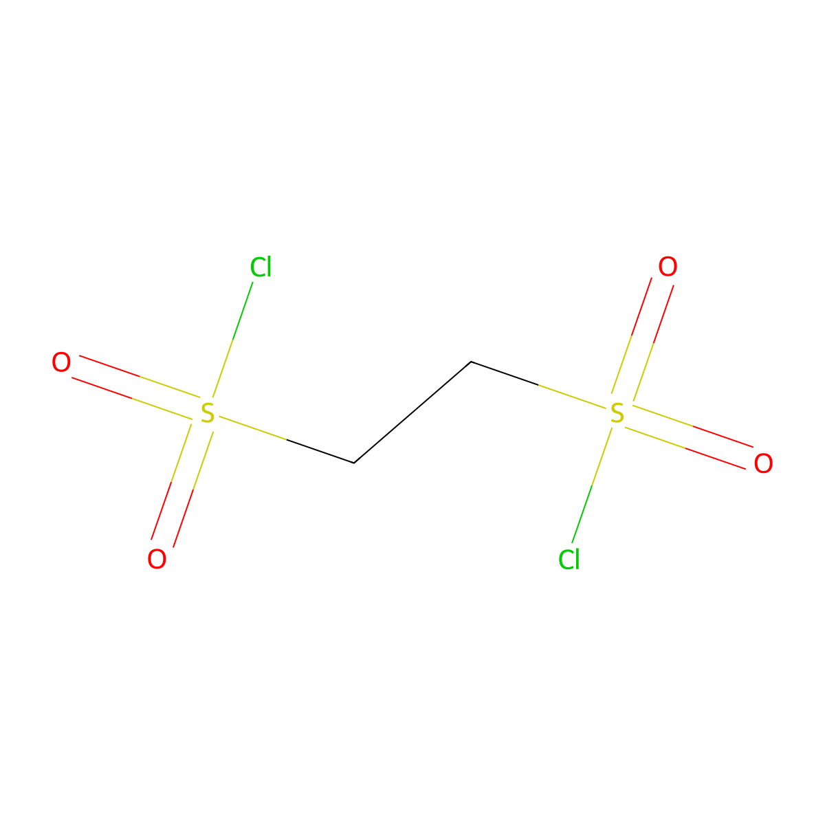 Ethane-1,2-disulfonyl dichloride molecular structure, CAS 31469-08-6
