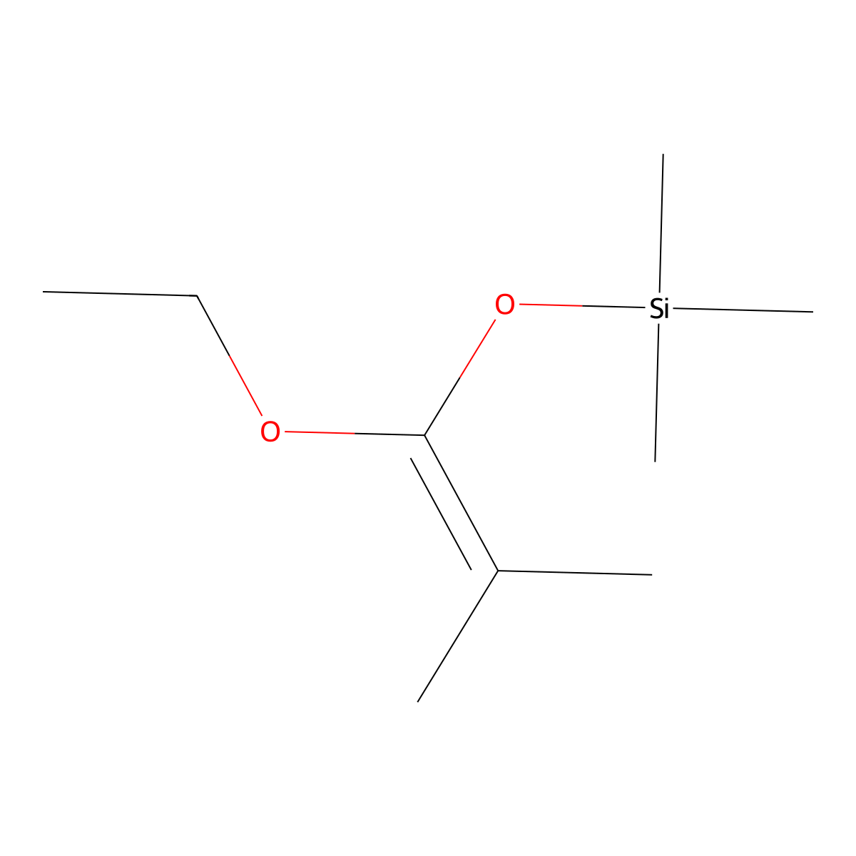 [(1-Ethoxy-2-methyl-1-propen-1-yl)oxy]trimethylsilane molecular structure, CAS 31469-16-6