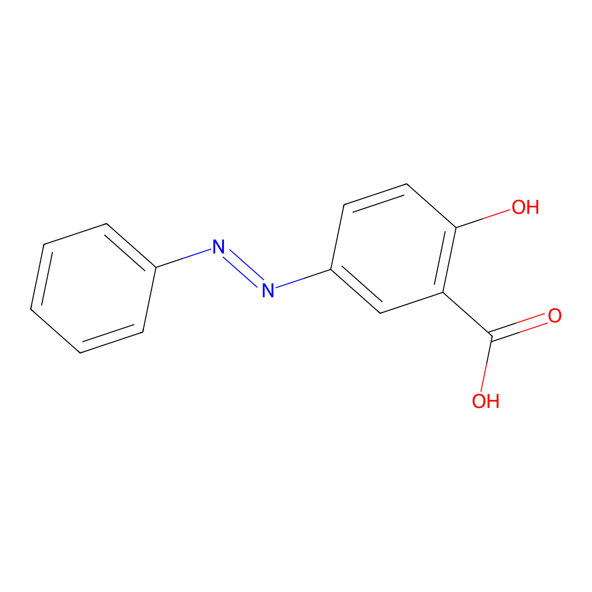 5-(Phenylazo)salicylic acid molecular structure, CAS 3147-53-3