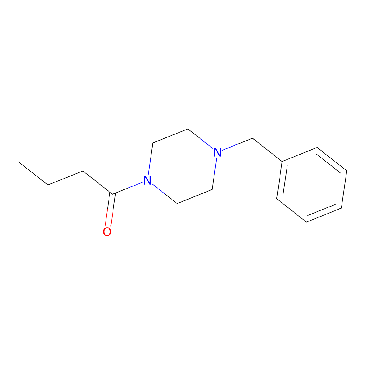 1-(4-Benzylpiperazin-1-yl)butan-1-one molecular structure, CAS 314728-81-9