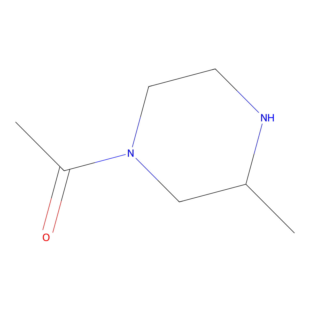 1-(3-Methylpiperazin-1-yl)ethan-1-one molecular structure, CAS 314729-14-1
