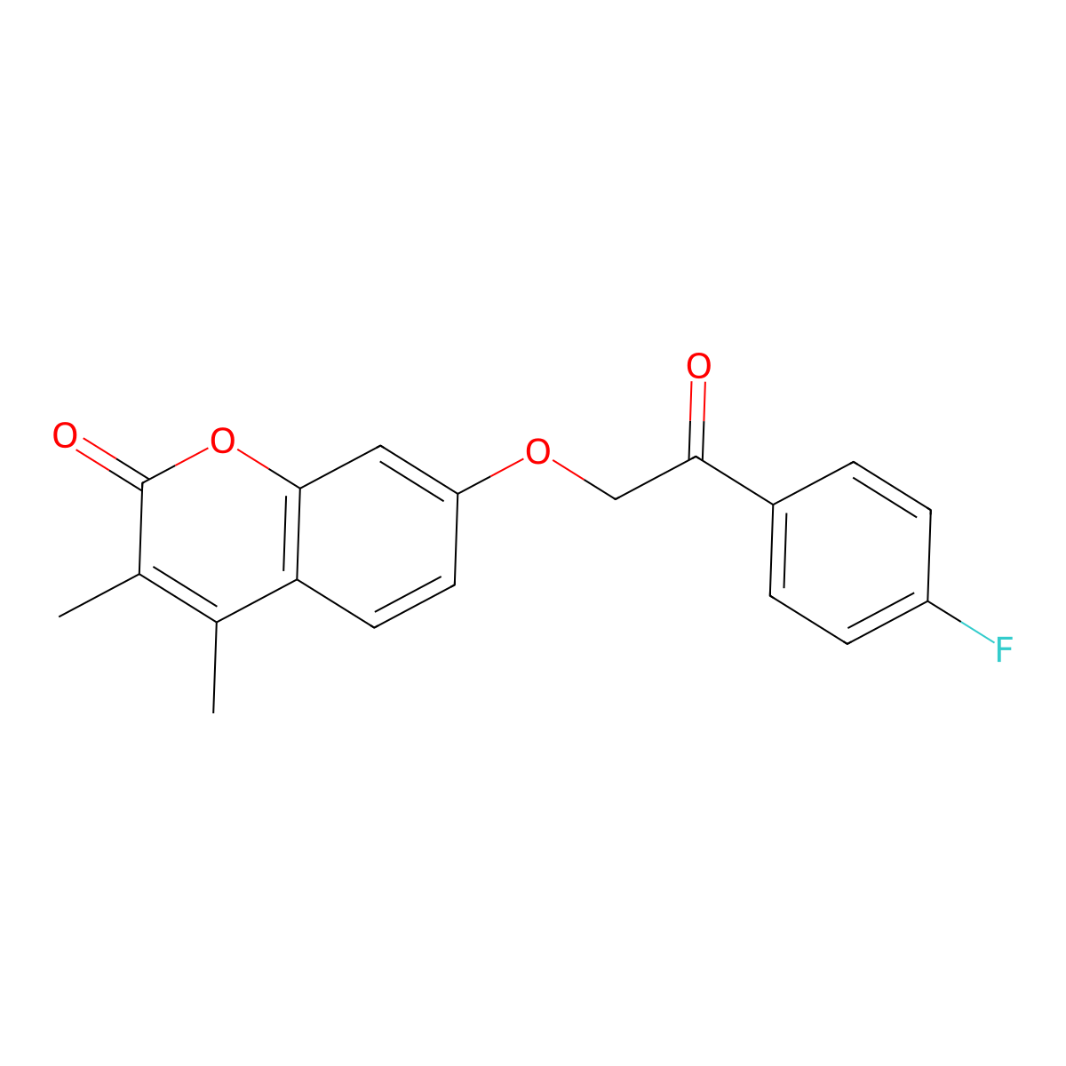 7-[2-(4-fluorophenyl)-2-oxoethoxy]-3,4-dimethyl-2H-chromen-2-one molecular structure, CAS 314742-05-7