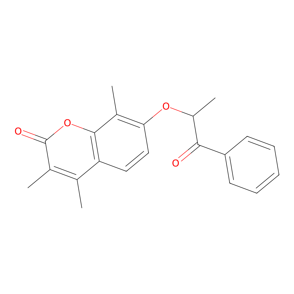 3,4,8-trimethyl-7-[(1-oxo-1-phenylpropan-2-yl)oxy]-2H-chromen-2-one molecular structure, CAS 314742-08-0