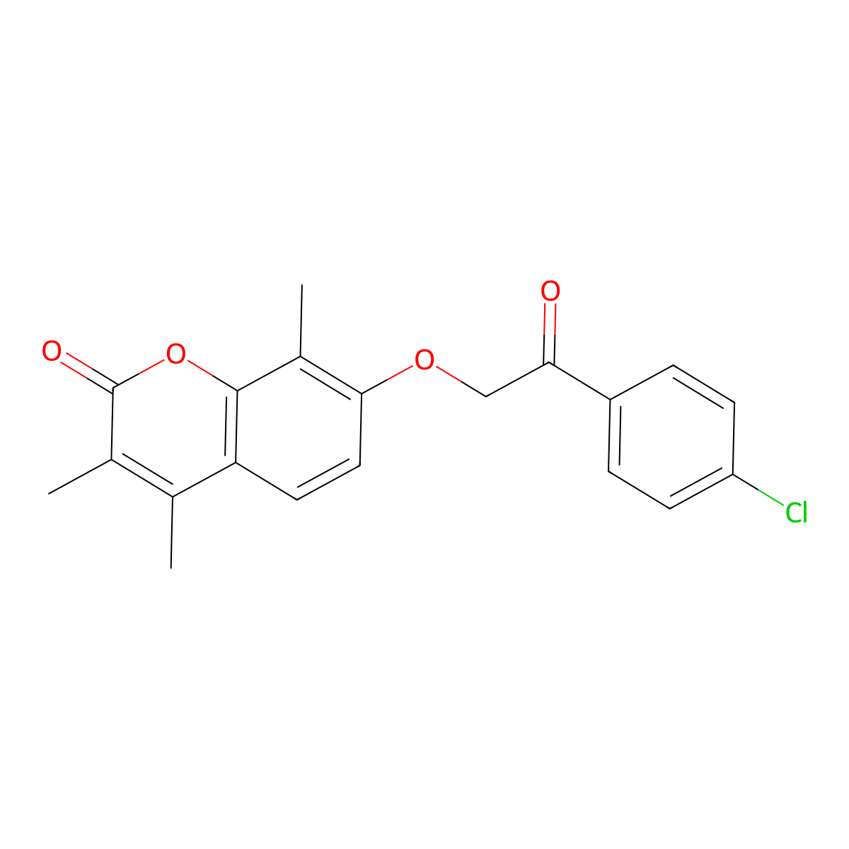 7-[2-(4-chlorophenyl)-2-oxoethoxy]-3,4,8-trimethyl-2H-chromen-2-one molecular structure, CAS 314742-09-1