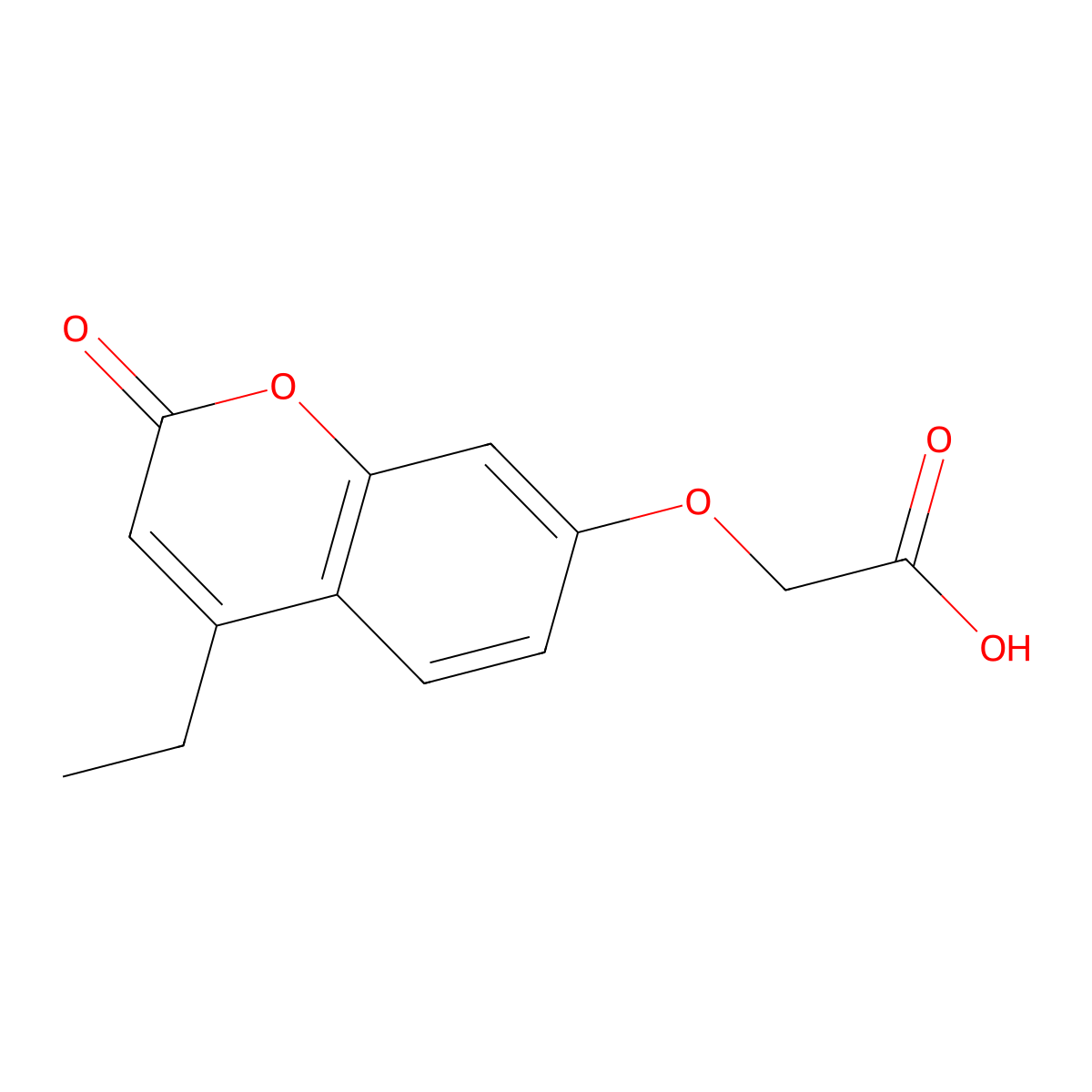 [(4-ethyl-2-oxo-2H-chromen-7-yl)oxy]acetic acid molecular structure, CAS 314742-22-8