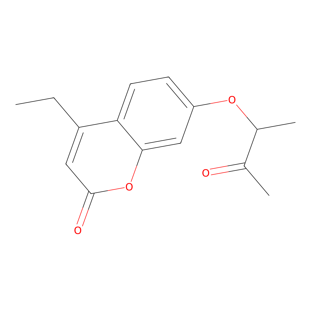 4-Ethyl-7-(1-methyl-2-oxopropoxy)-2H-chromen-2-one molecular structure, CAS 314742-28-4
