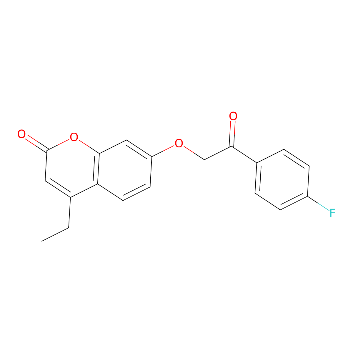 4-Ethyl-7-(2-(4-fluorophenyl)-2-oxoethoxy)-2H-chromen-2-one molecular structure, CAS 314742-30-8