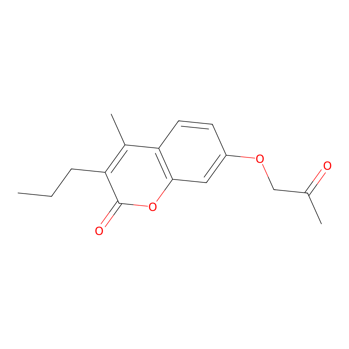 4-methyl-7-(2-oxopropoxy)-3-propyl-2H-chromen-2-one molecular structure, CAS 314742-75-1
