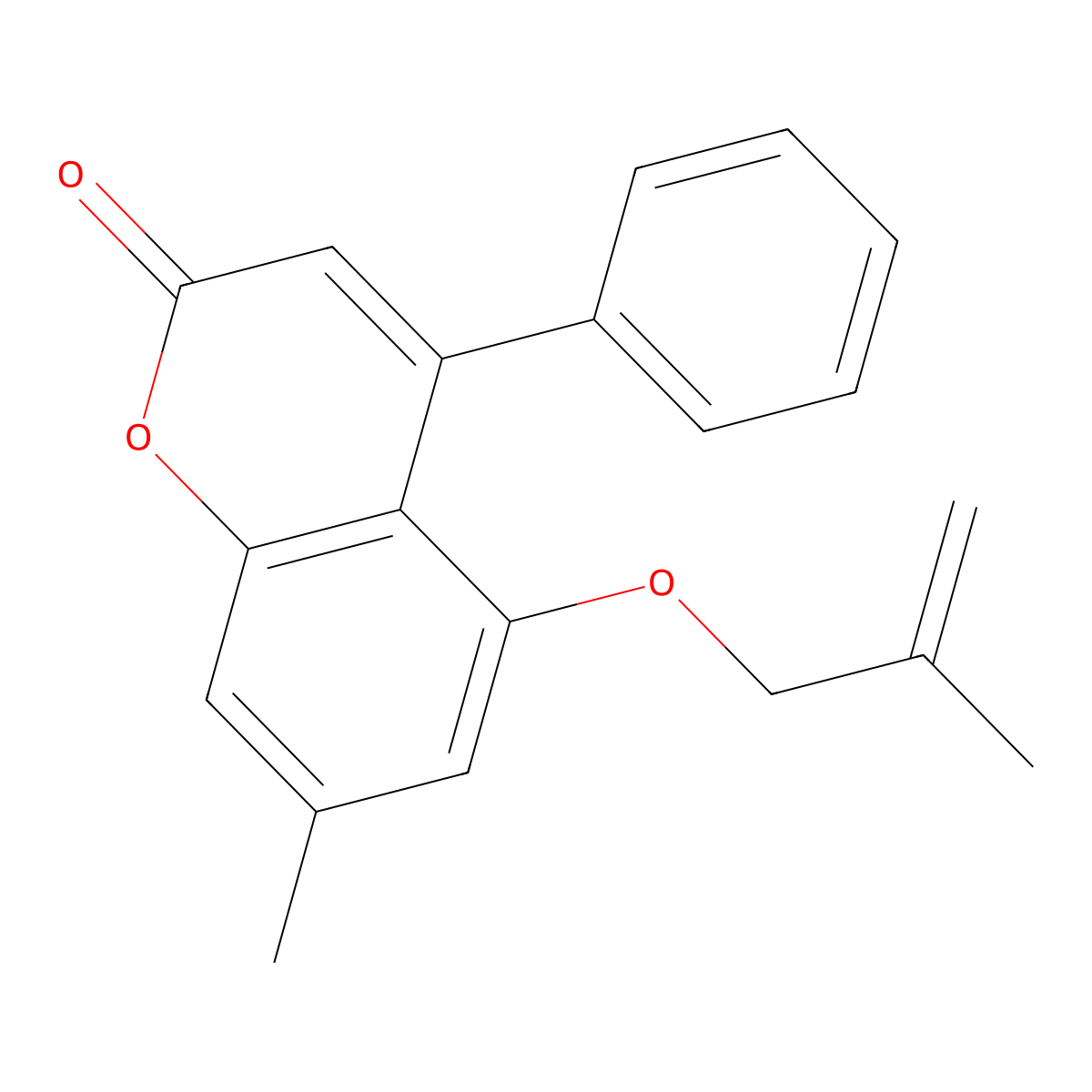 7-methyl-5-((2-methylallyl)oxy)-4-phenyl-2H-chromen-2-one molecular structure, CAS 314743-41-4