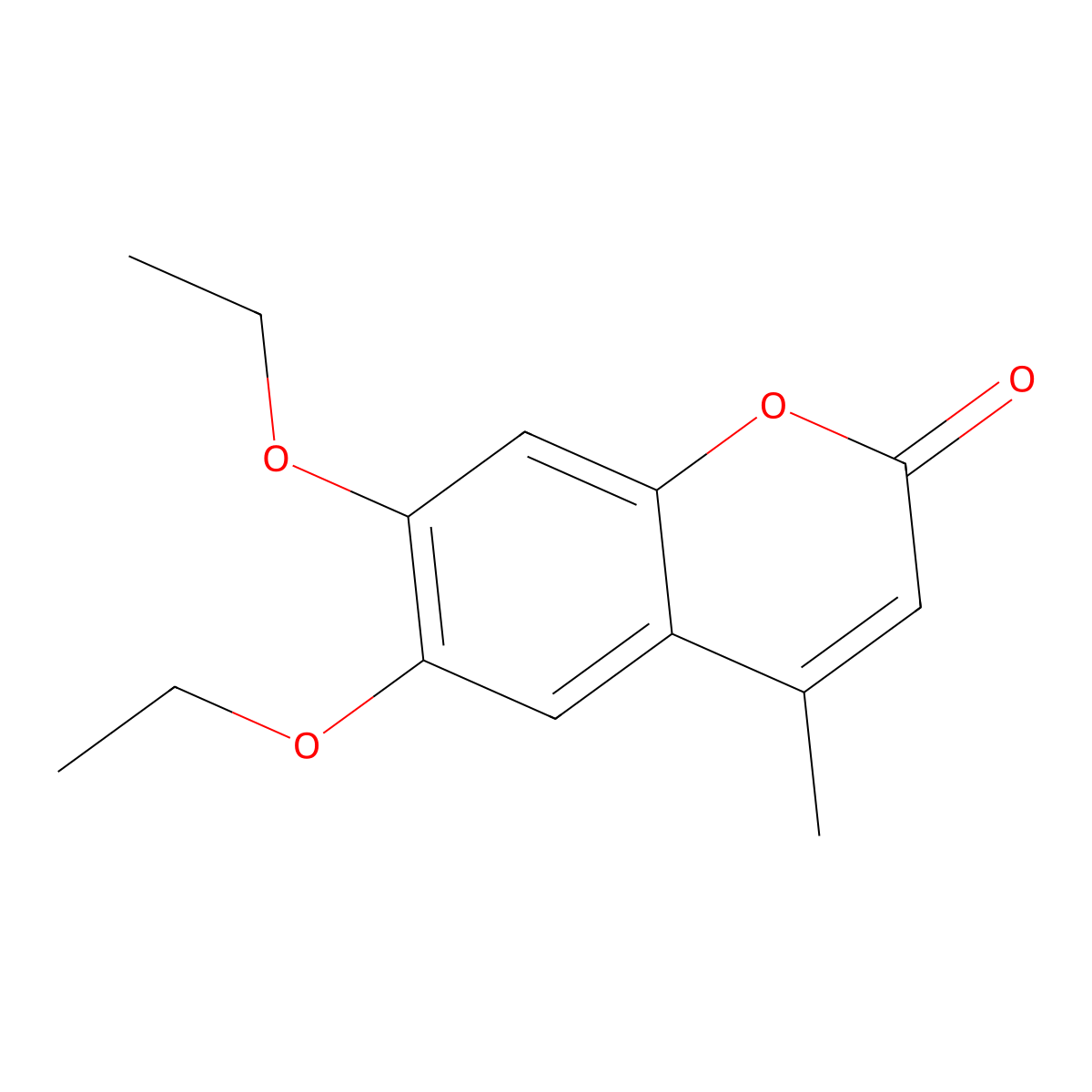 6,7-Diethoxy-4-methylcoumarin molecular structure, CAS 314744-06-4