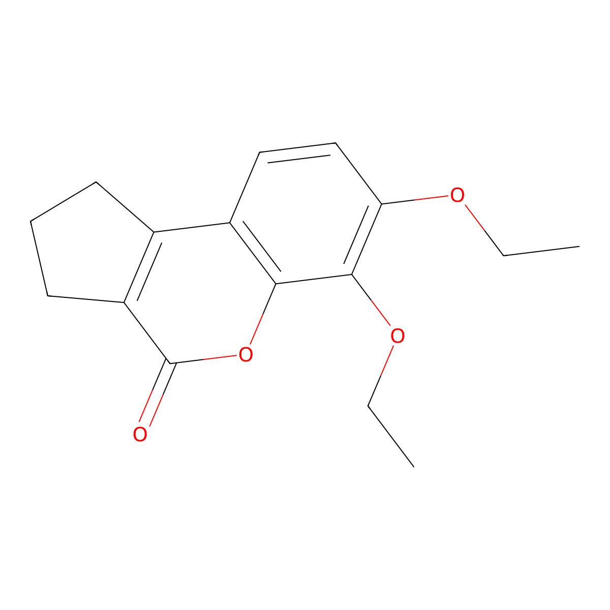 6,7-diethoxy-2,3-dihydro-1H-cyclopenta[c]chromen-4-one molecular structure, CAS 314744-14-4