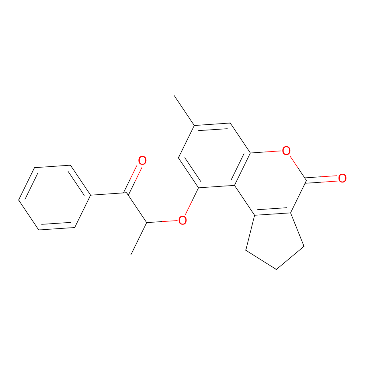 7-methyl-9-(1-methyl-2-oxo-2-phenylethoxy)-2,3-dihydrocyclopenta[c]chromen-4(1H)-one molecular structure, CAS 314744-31-5