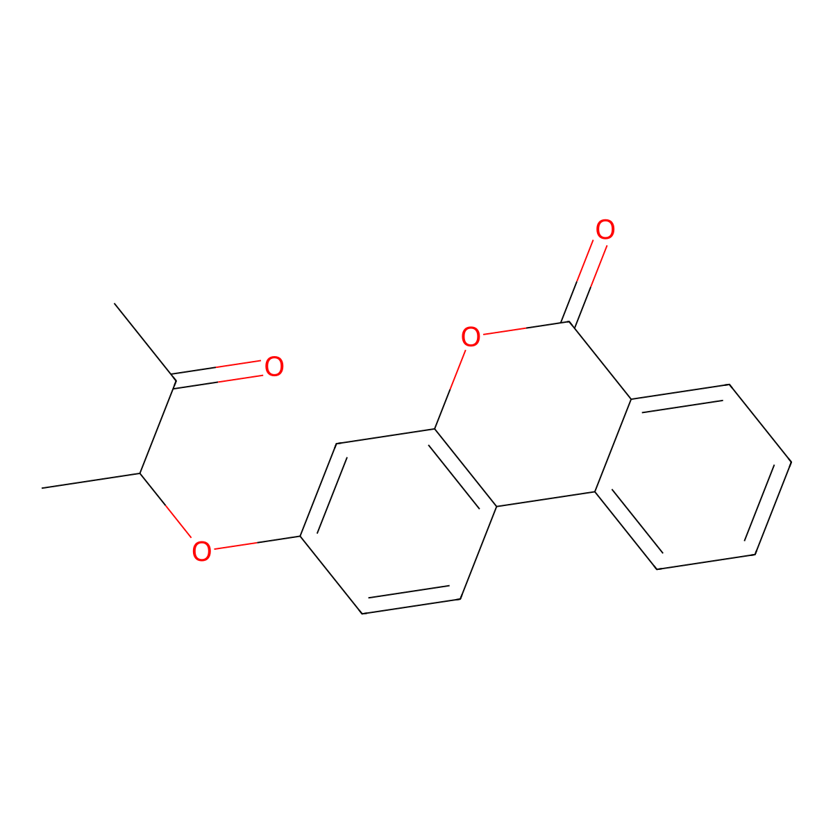 3-(1-methyl-2-oxopropoxy)-6H-benzo[c]chromen-6-one molecular structure, CAS 314744-71-3