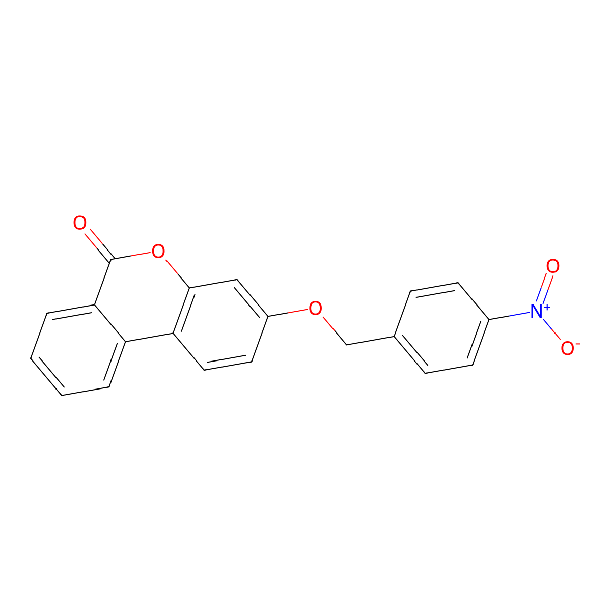 3-[(4-Nitrophenyl)methoxy]benzo[c]chromen-6-one molecular structure, CAS 314744-78-0