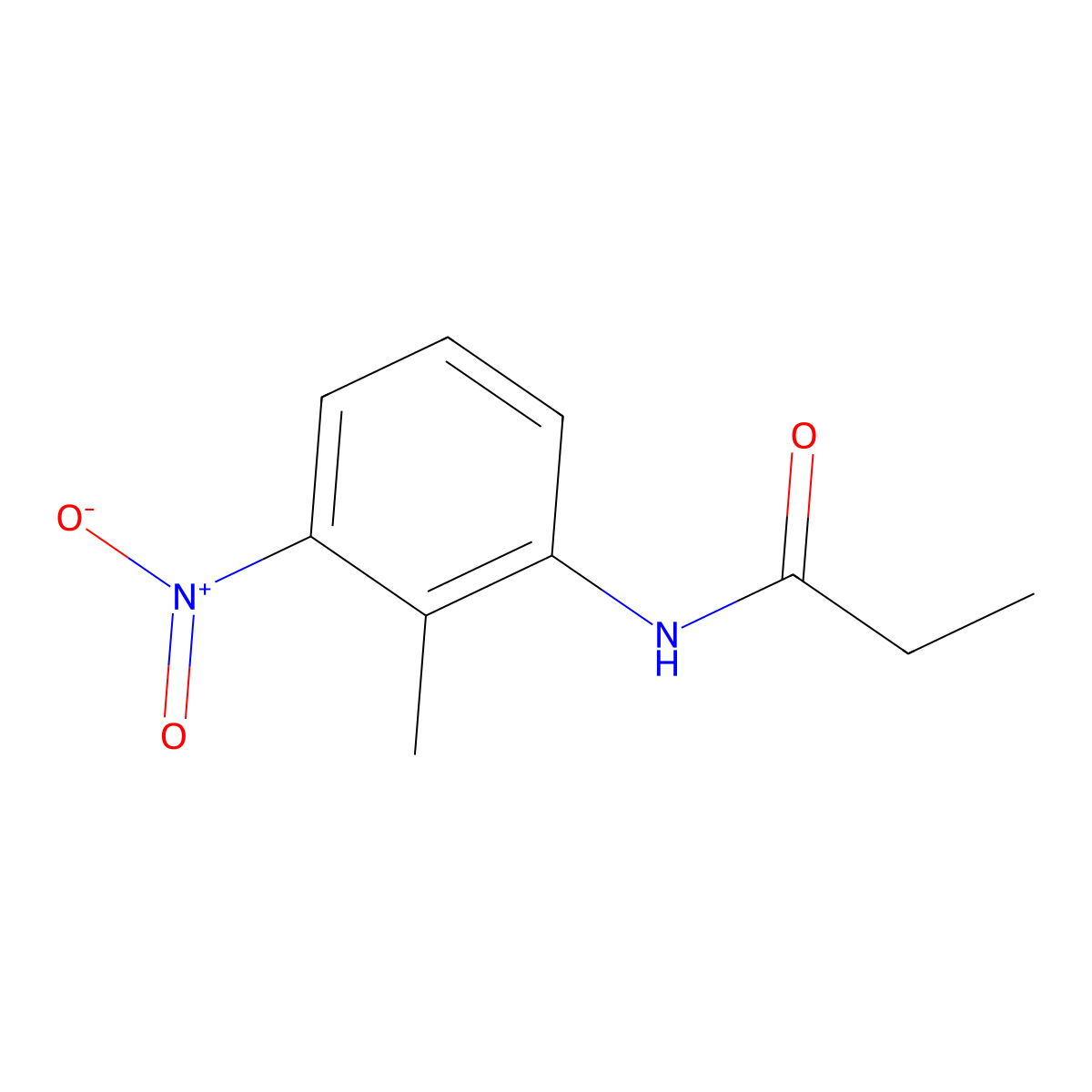 N-(2-methyl-3-nitrophenyl)propanamide molecular structure, CAS 314764-85-7