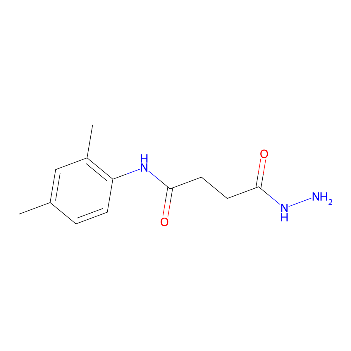 N-(2,4-Dimethylphenyl)-4-hydrazino-4-oxobutanamide molecular structure, CAS 314766-02-4