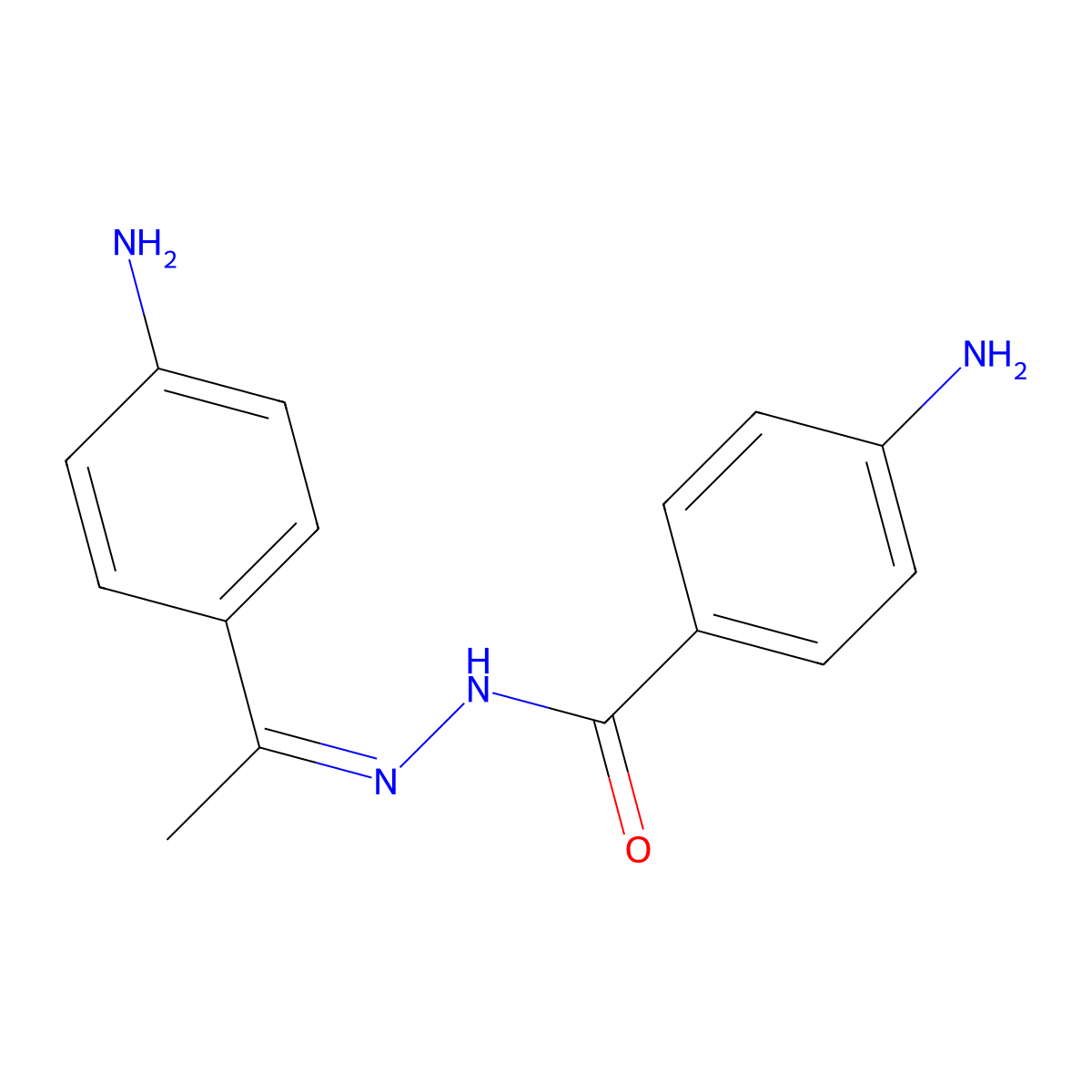4-Amino-N'-[(Z)-1-(4-aminophenyl)ethylidene]benzohydrazide molecular structure, CAS 314766-42-2