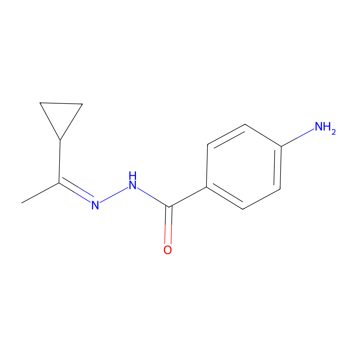 4-Amino-N'-[(Z)-1-cyclopropylethylidene]benzohydrazide molecular structure, CAS 314766-73-9