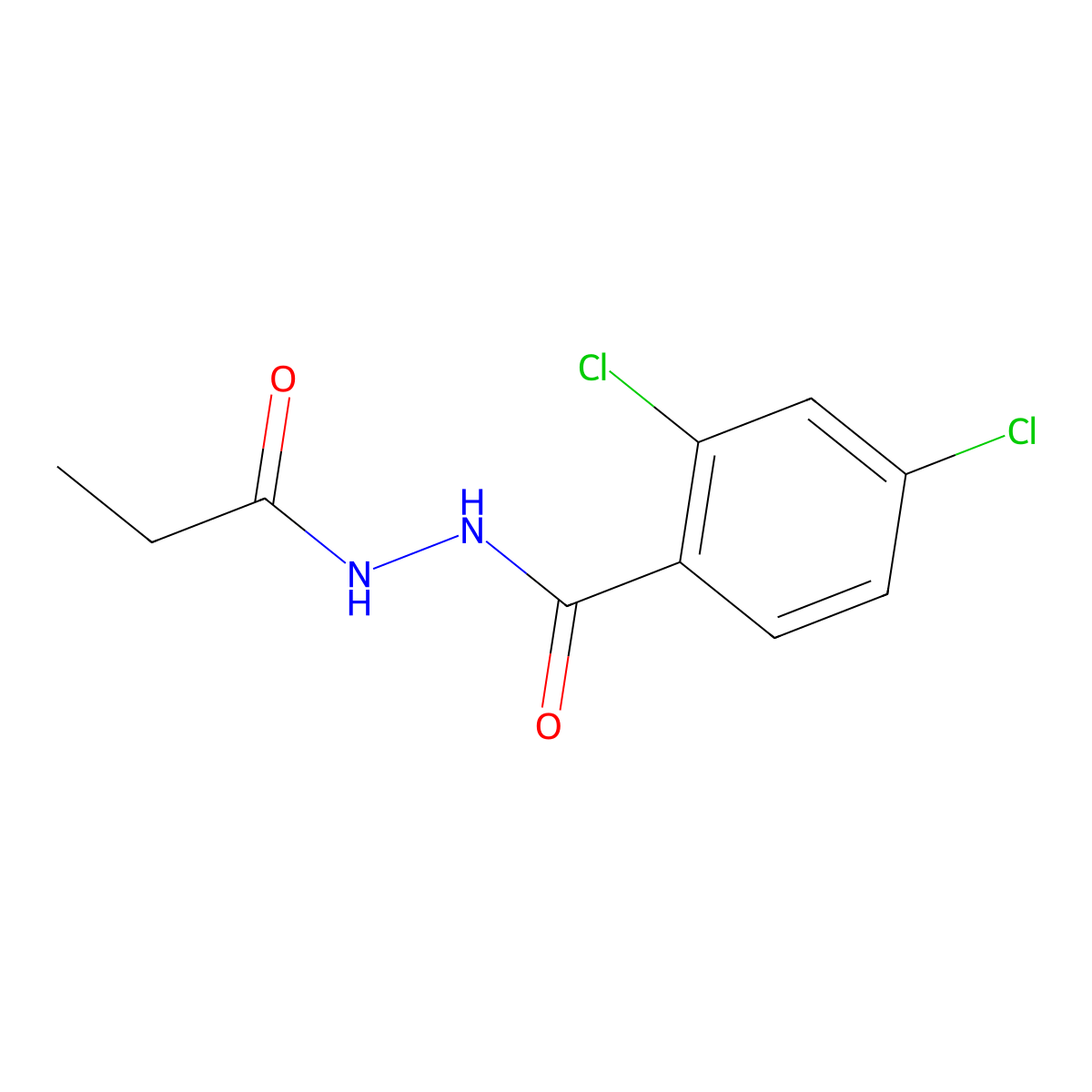 2,4-dichloro-N'-propionylbenzohydrazide molecular structure, CAS 314767-07-2