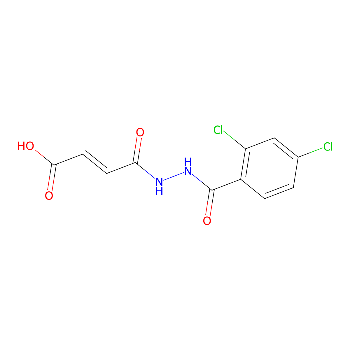 4-[2-(2,4-Dichlorobenzoyl)hydrazinyl]-4-oxobut-2-enoic acid molecular structure, CAS 314767-12-9