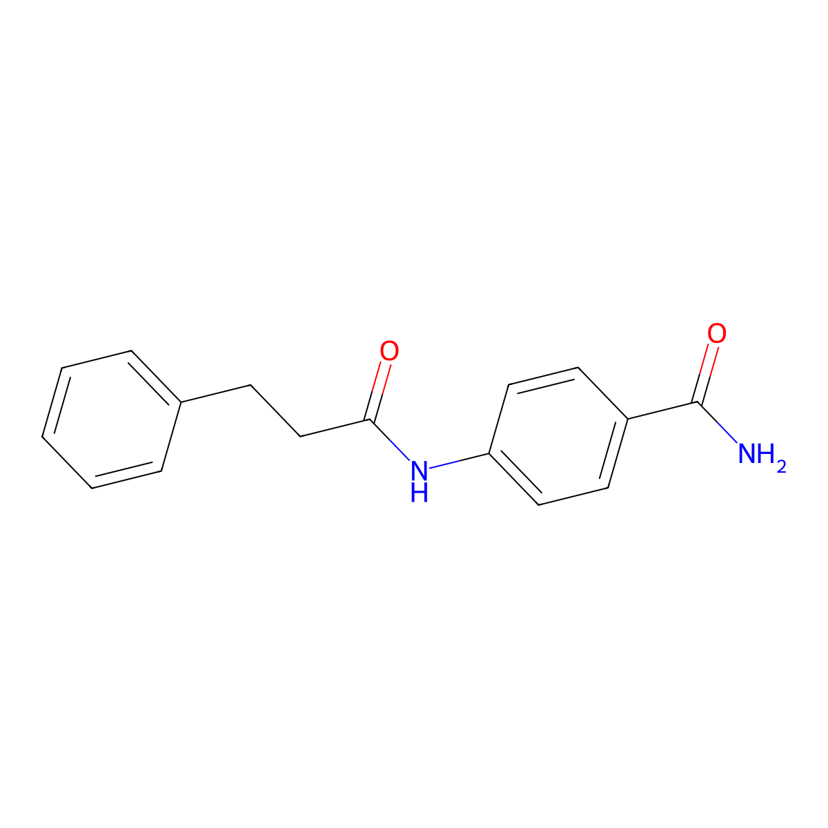 4-[(3-Phenylpropanoyl)amino]benzamide molecular structure, CAS 314767-25-4