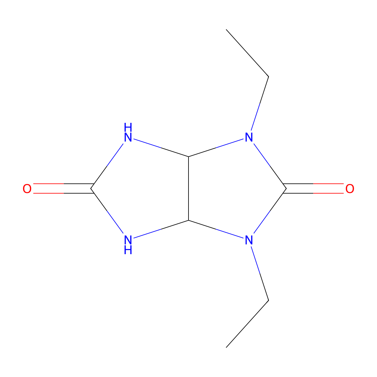 1,3-Diethyltetrahydroimidazo(4,5-d)imidazole-2,5(1H,3H)-dione molecular structure, CAS 314767-27-6