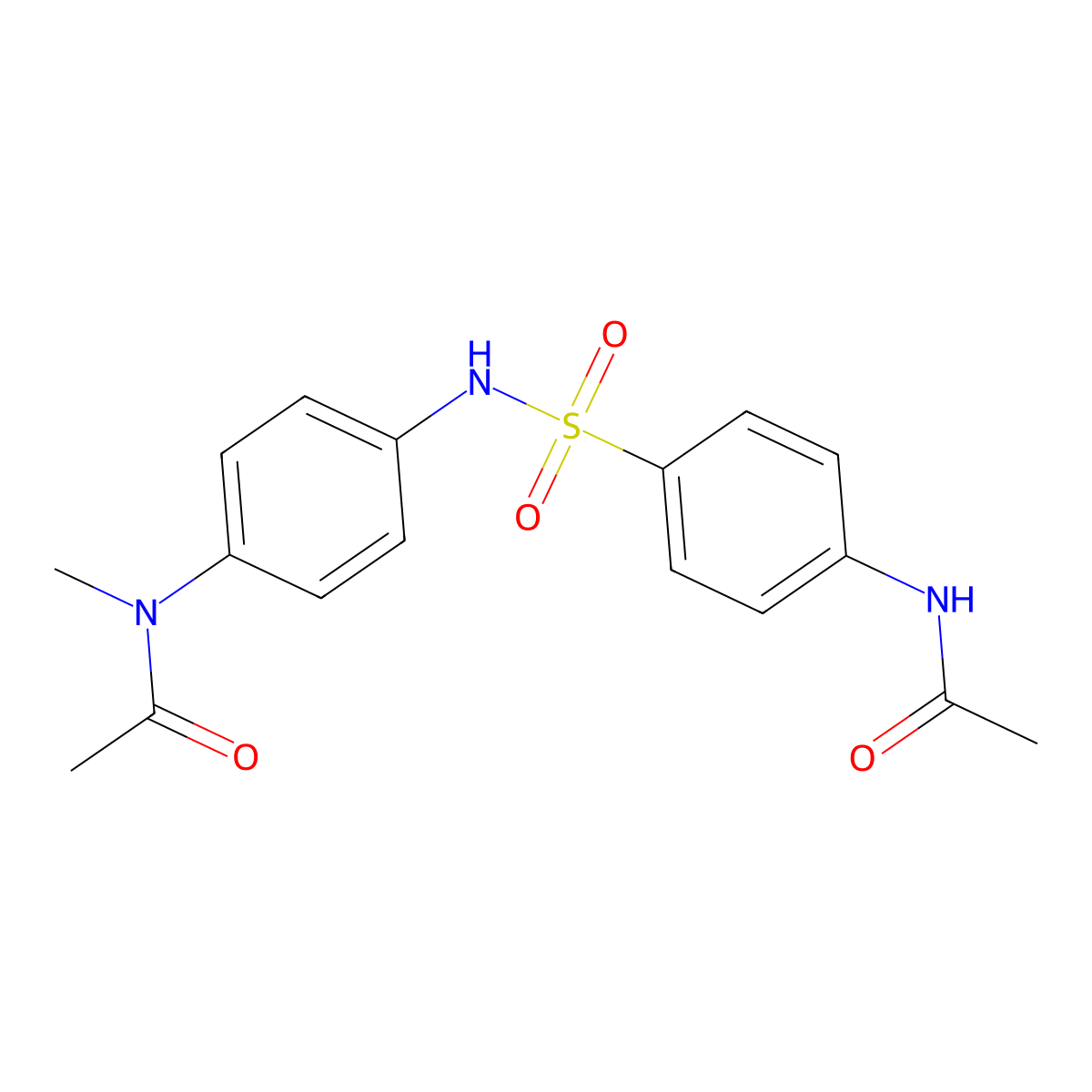 N-[4-({[4-(acetylamino)phenyl]sulfonyl}amino)phenyl]-N-methylacetamide molecular structure, CAS 314767-69-6