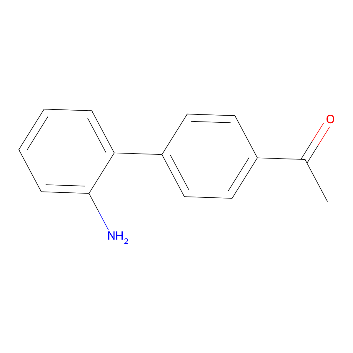 1-(2'-Amino-[1,1'-biphenyl]-4-yl)ethan-1-one molecular structure, CAS 31477-49-3
