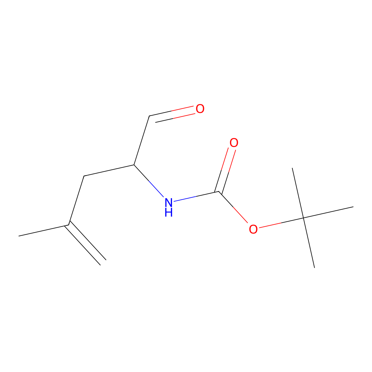 Tert-butyl 4-methyl-1-oxopent-4-en-2-ylcarbamate molecular structure, CAS 314772-14-0