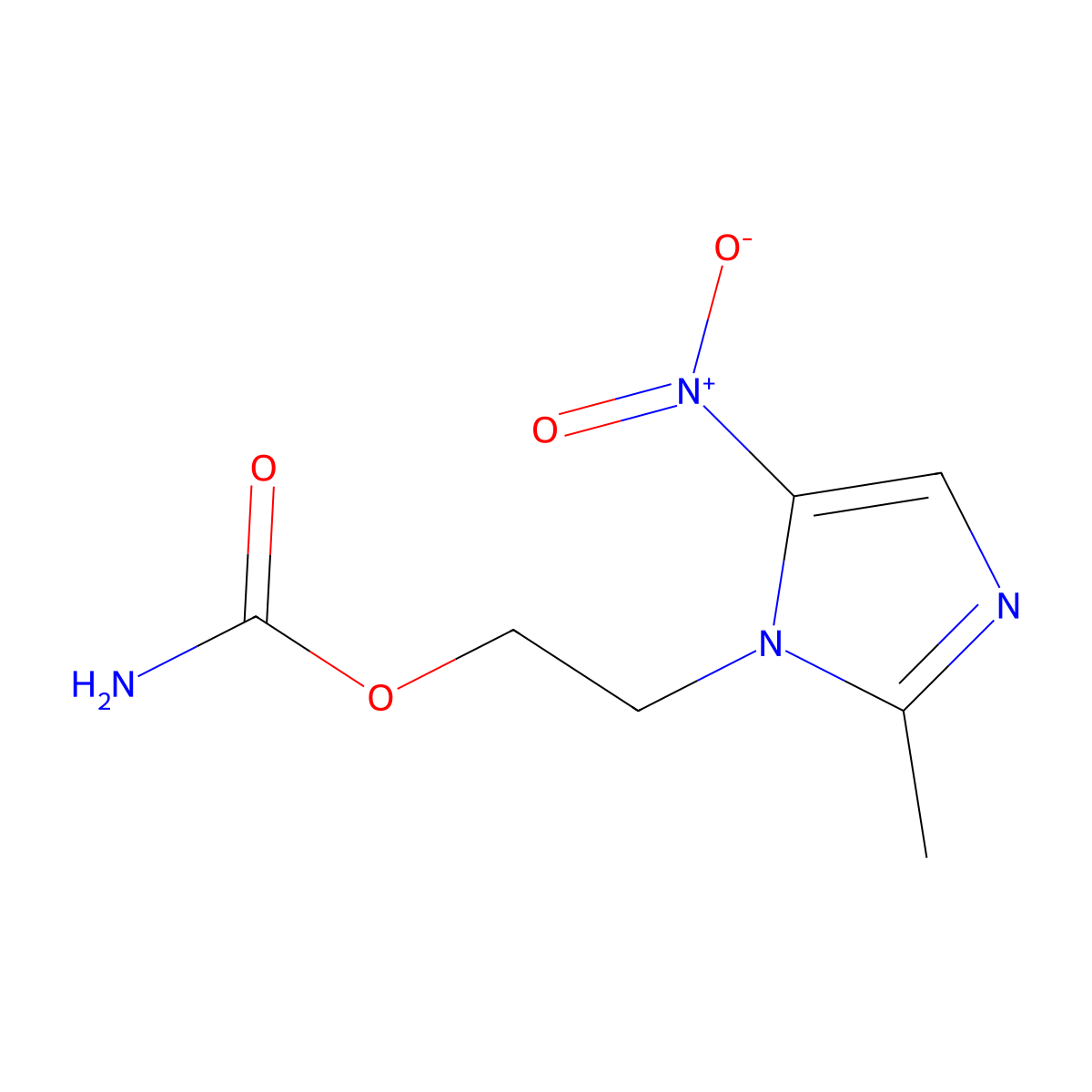 Bamnidazole molecular structure, CAS 31478-45-2
