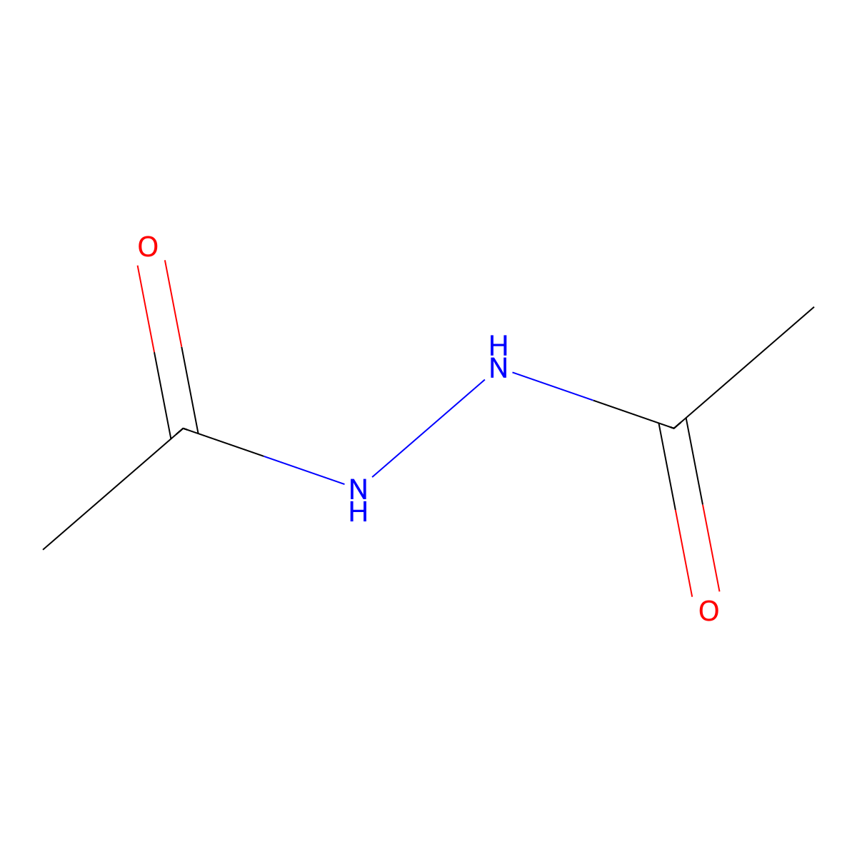 Acetic acid, 2-acetylhydrazide molecular structure, CAS 3148-73-0