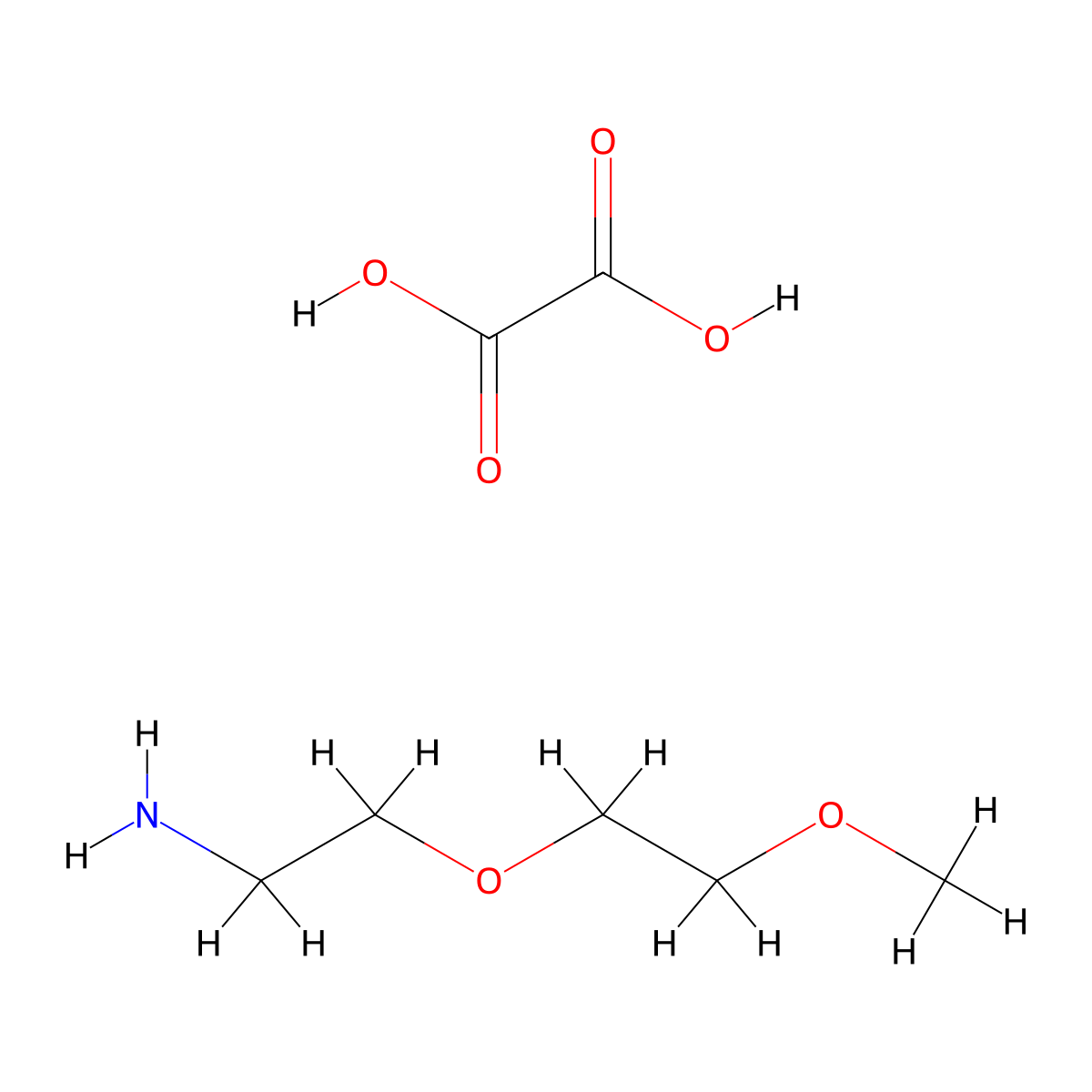 2-(2-Methoxyethoxy)ethanamine oxalate molecular structure, CAS 31482-04-9
