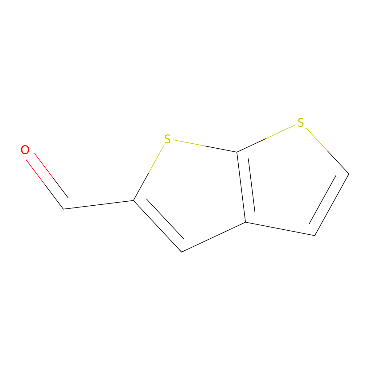 Thieno[2,3-b]thiophene-2-carboxaldehyde molecular structure, CAS 31486-85-8