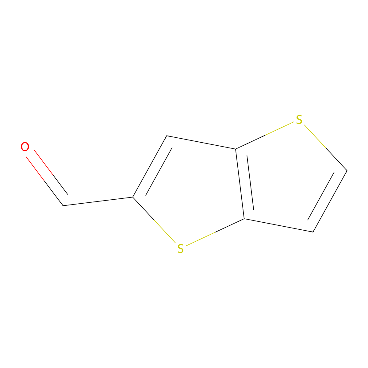 Thieno(3,2-b)thiophene-2-carbaldehyde molecular structure, CAS 31486-86-9