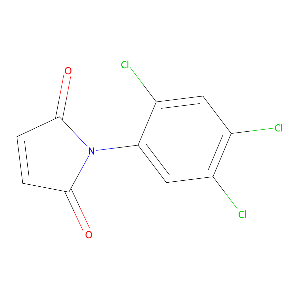 1-(2,4,5-Trichloro-phenyl)-pyrrole-2,5-dione molecular structure, CAS 31489-22-2