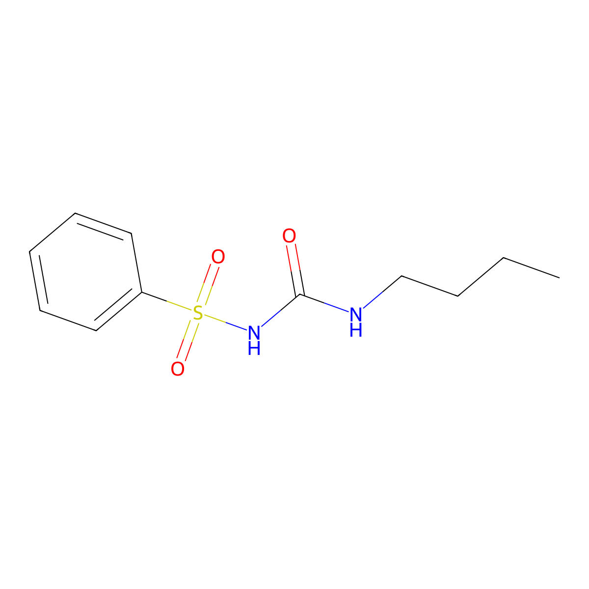 Phenbutamide molecular structure, CAS 3149-00-6