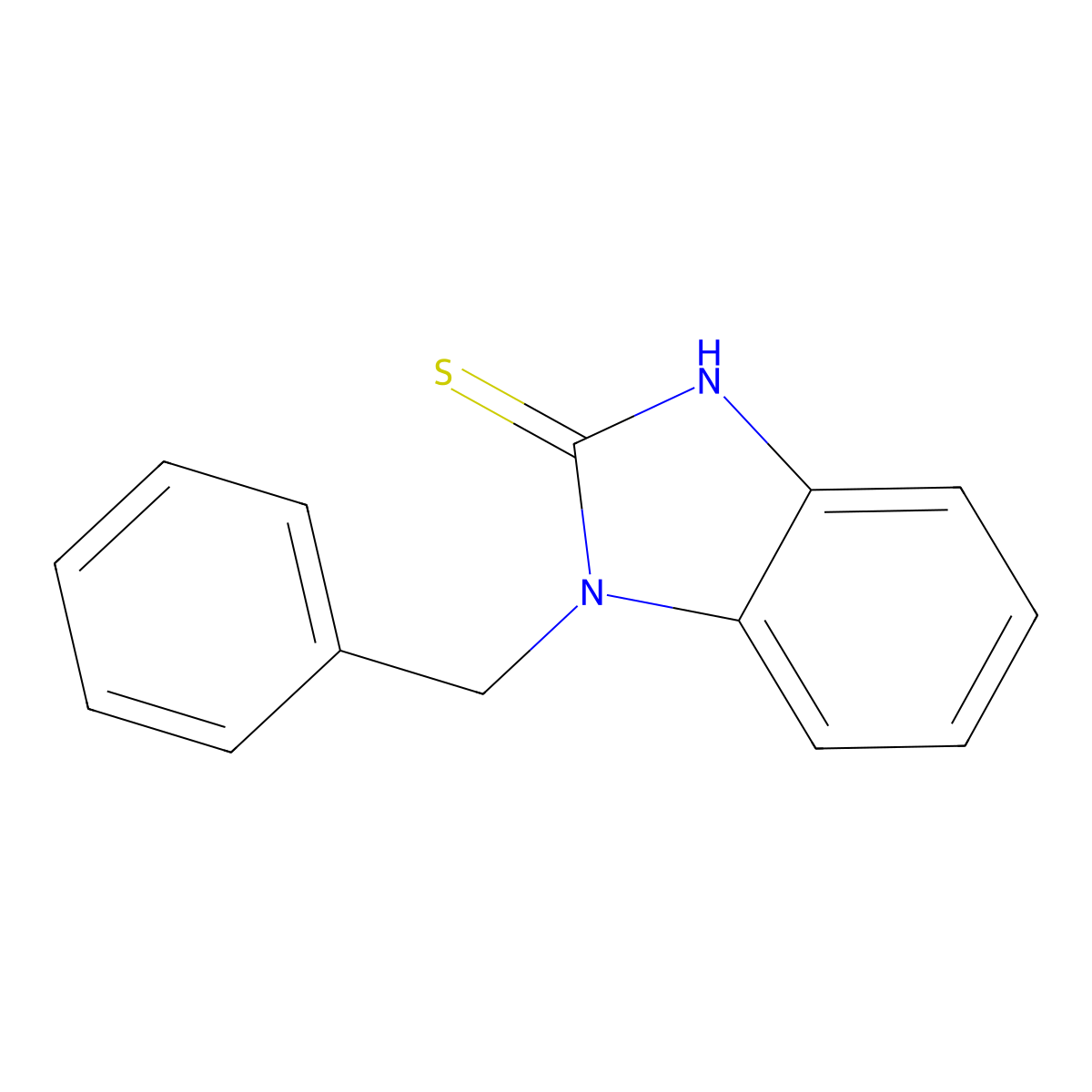 1-benzyl-1H-benzimidazole-2-thiol molecular structure, CAS 31493-51-3