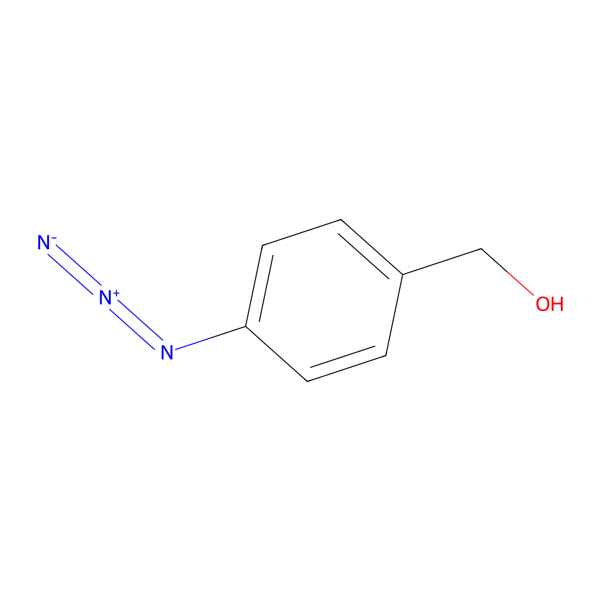 (4-Azidophenyl)methanol molecular structure, CAS 31499-54-4