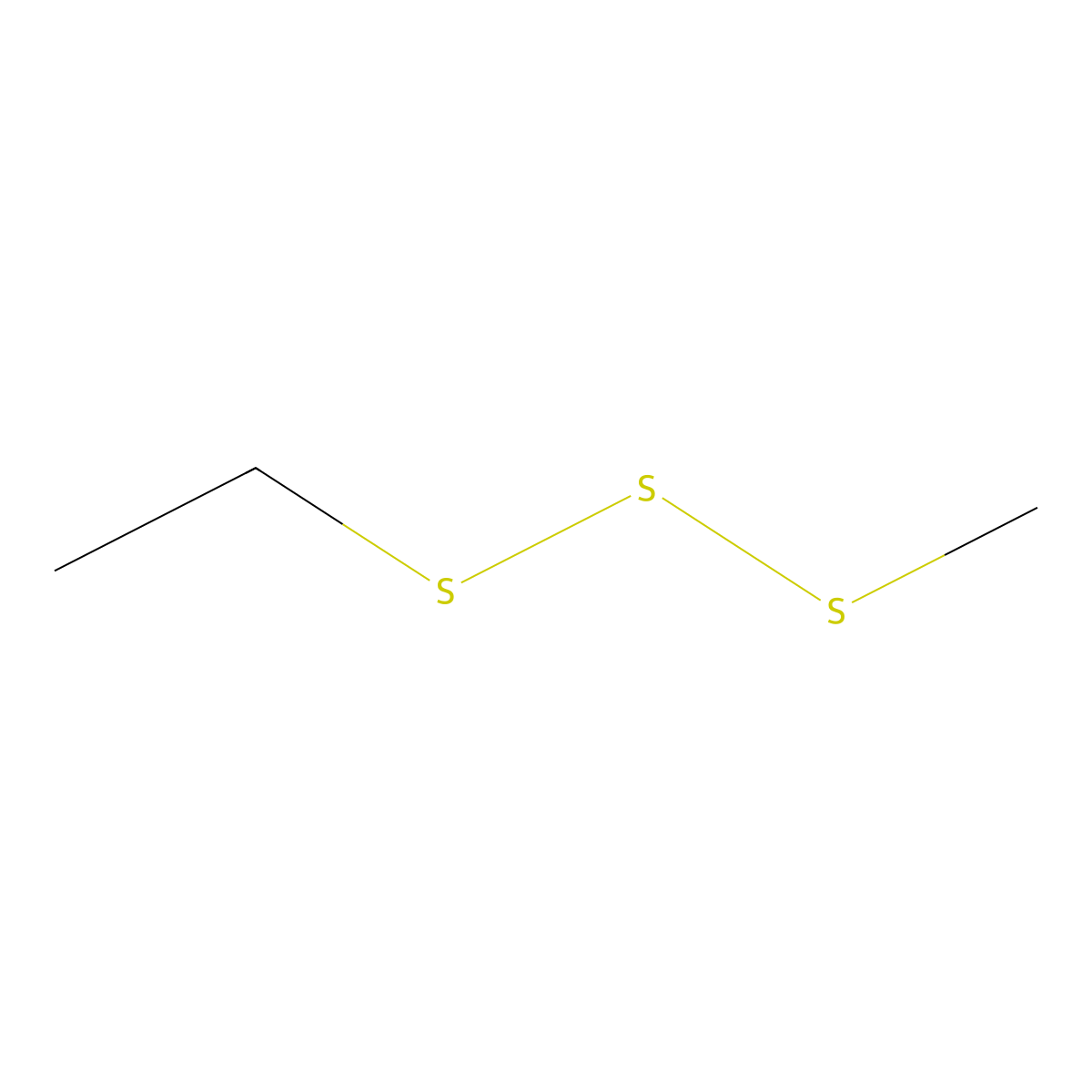 Ethyl methyl trisulfide molecular structure, CAS 31499-71-5