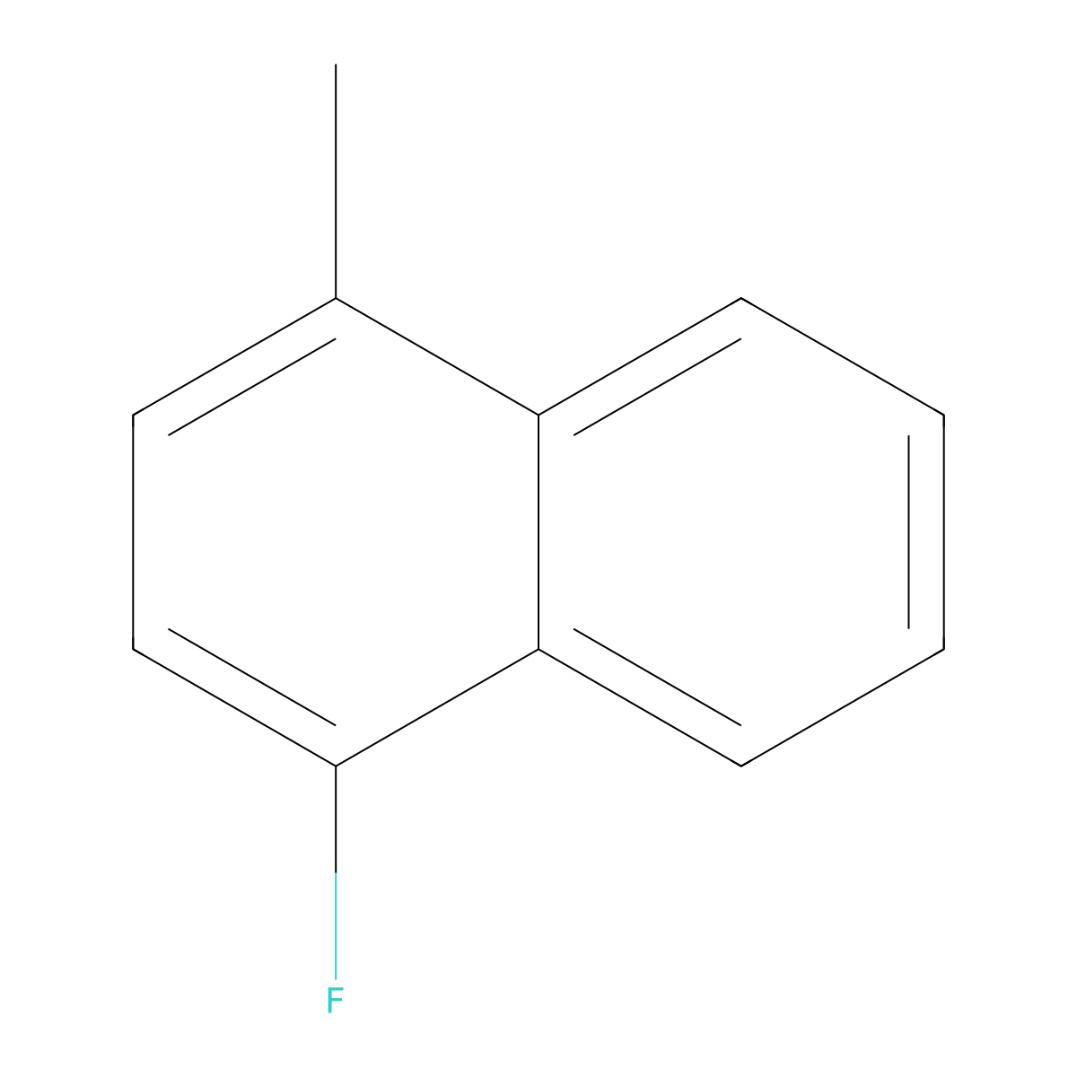 1-Fluoro-4-methylnaphthalene molecular structure, CAS 315-50-4