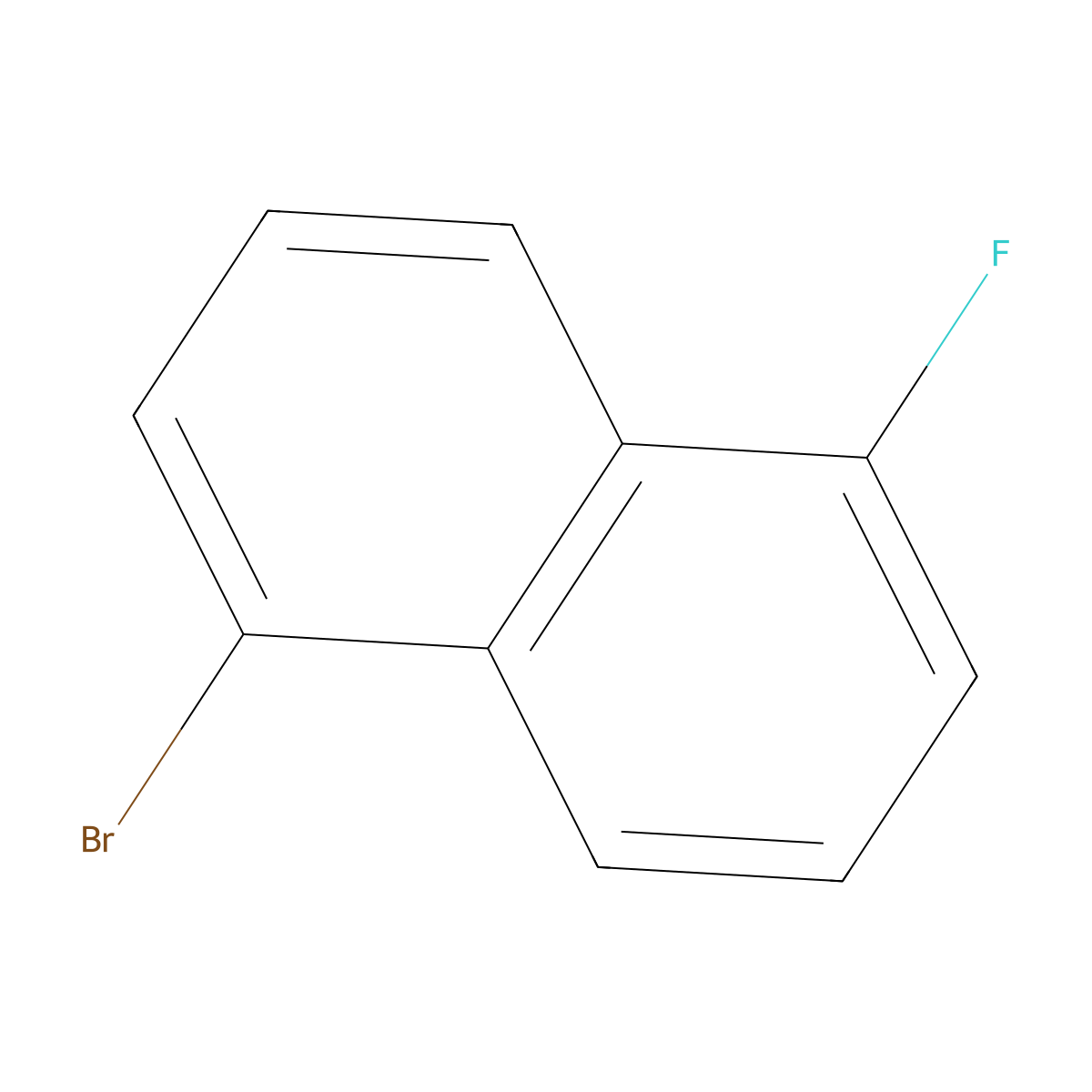 1-Bromo-5-fluoronaphthalene molecular structure, CAS 315-56-0