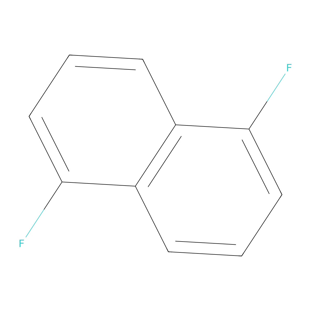 1,5-Difluoronaphthalene molecular structure, CAS 315-58-2