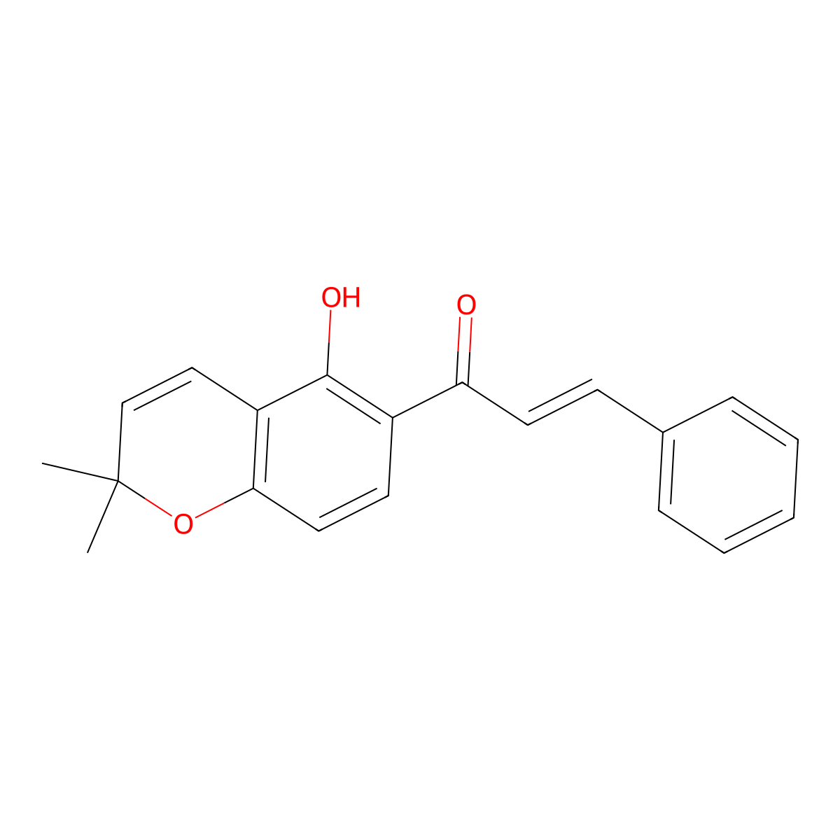 Lonchocarpin molecular structure, CAS 31501-55-0