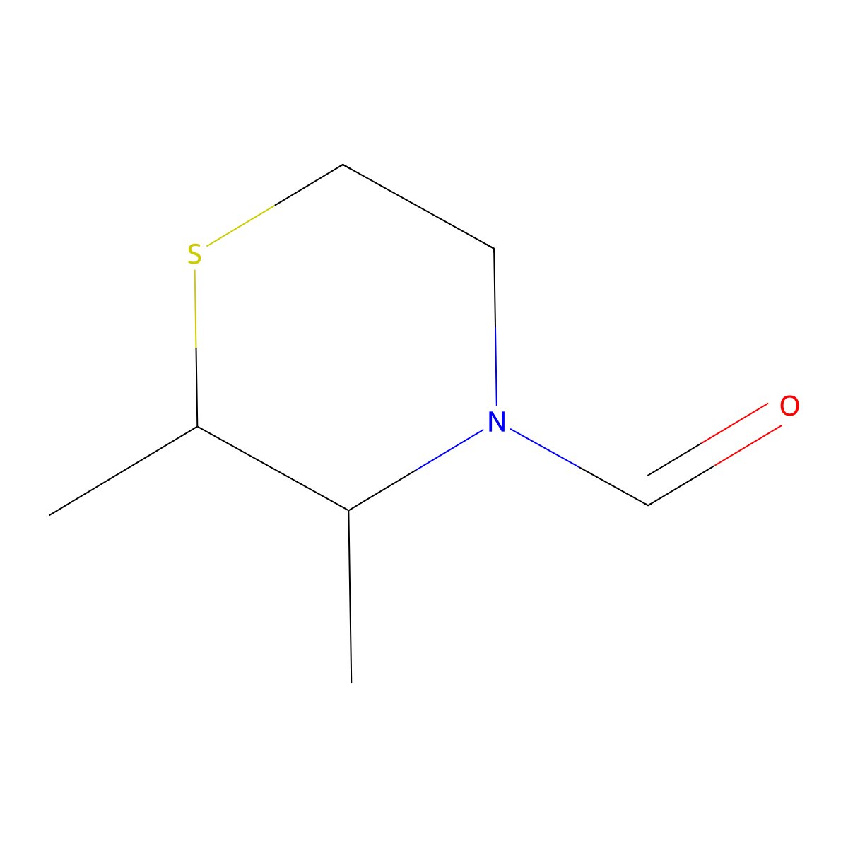 4-Thiomorpholinecarboxaldehyde, 2,3-dimethyl-(8CI,9CI) molecular structure, CAS 31507-18-3