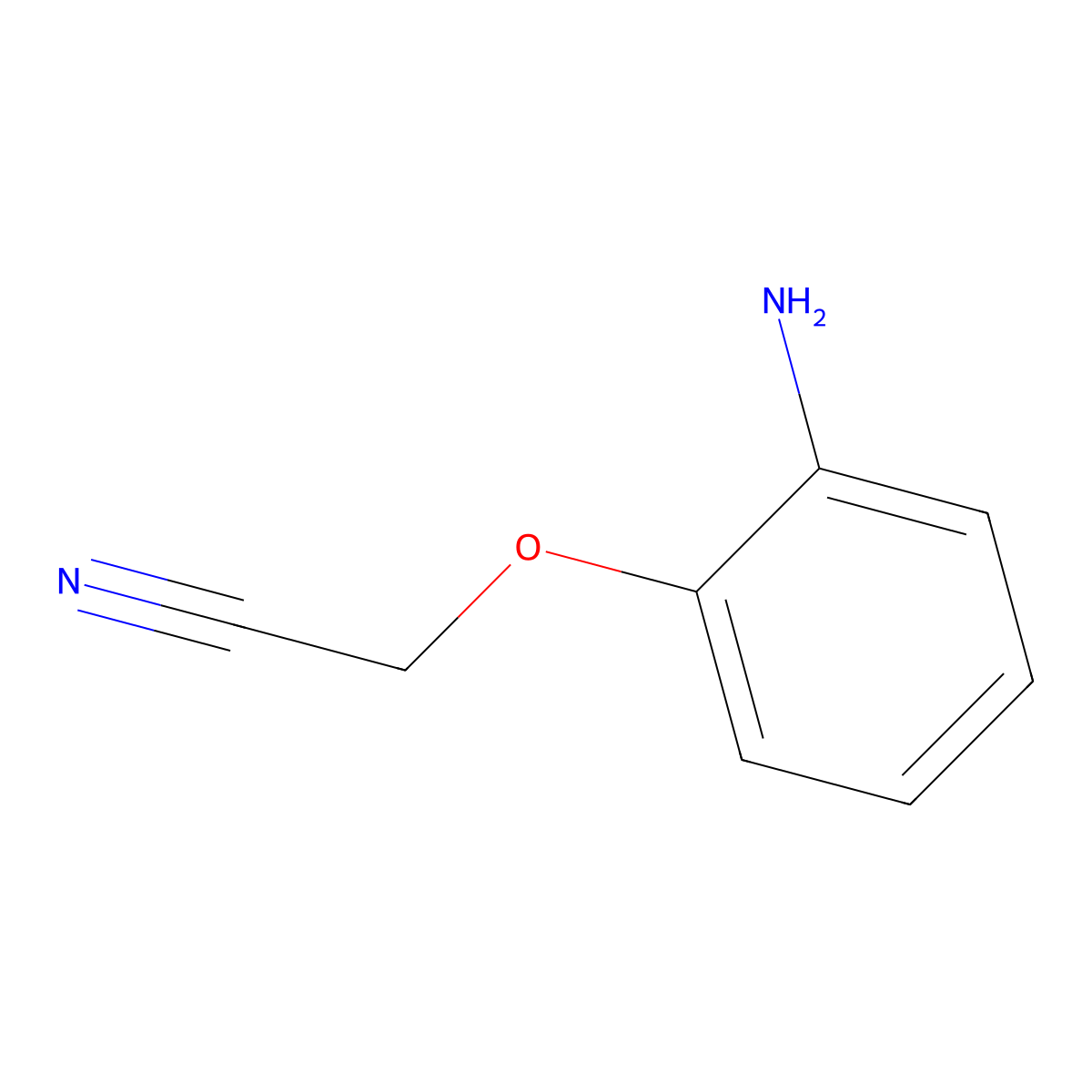 2-(2-Aminophenoxy)acetonitrile molecular structure, CAS 31507-29-6