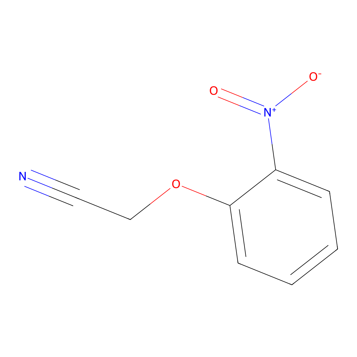 2-(2-Nitrophenoxy)acetonitrile molecular structure, CAS 31507-30-9