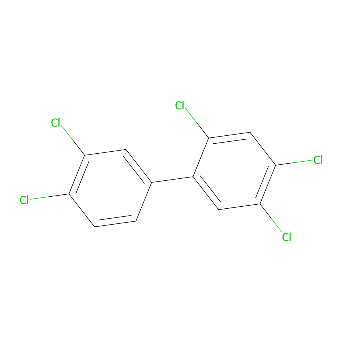 2,3',4,4',5-Pentachlorobiphenyl molecular structure, CAS 31508-00-6