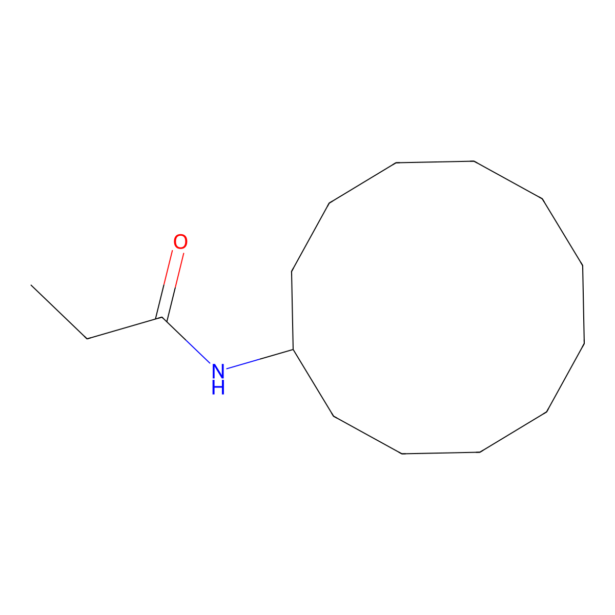 N-cyclododecylpropanamide molecular structure, CAS 31510-06-2